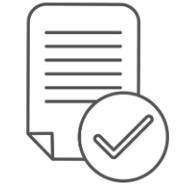 Paper with checkmark icon